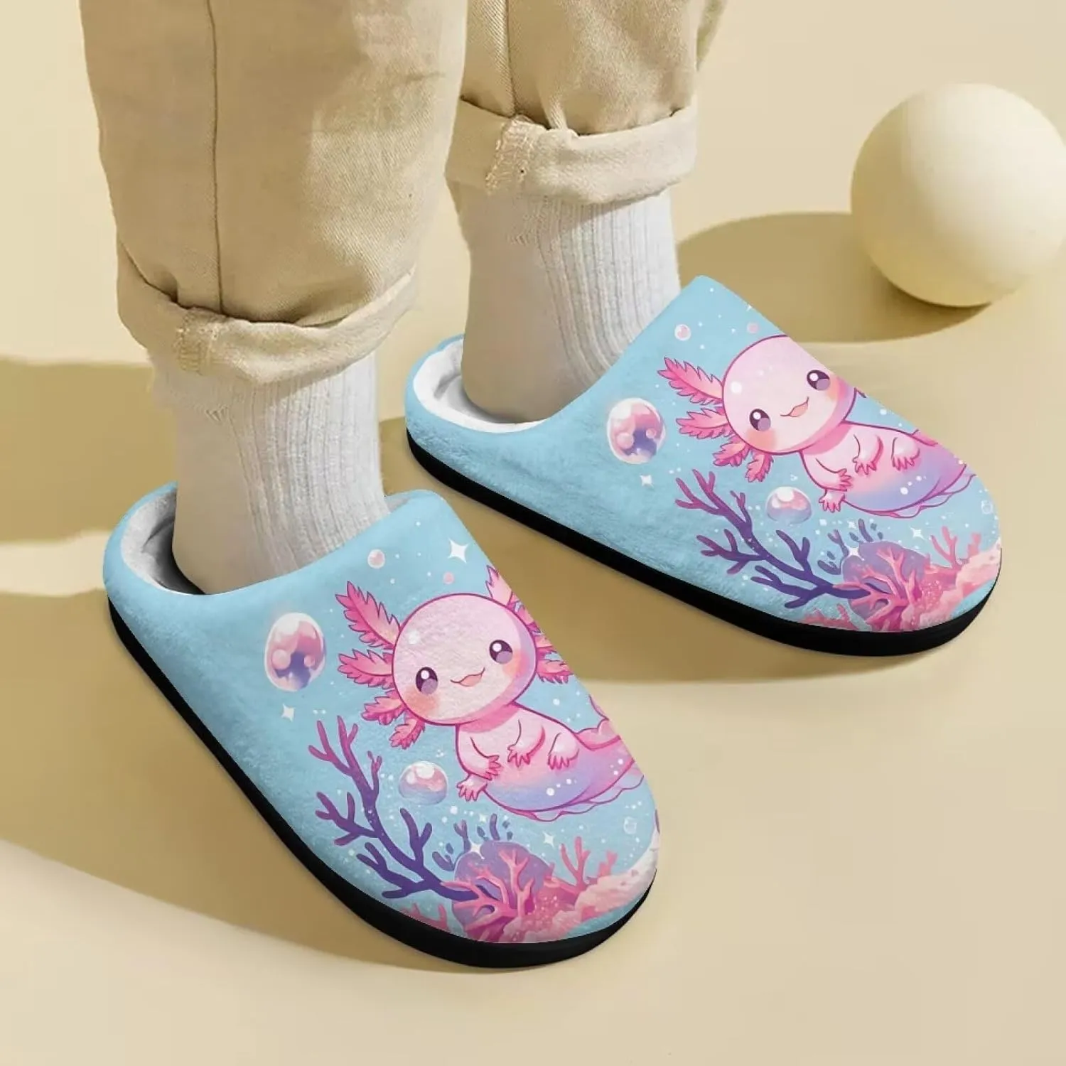 Slippers for Girls Kids Boys Size 9-15 Winter Cotton Slipper Indoor Fuzzy Slippers