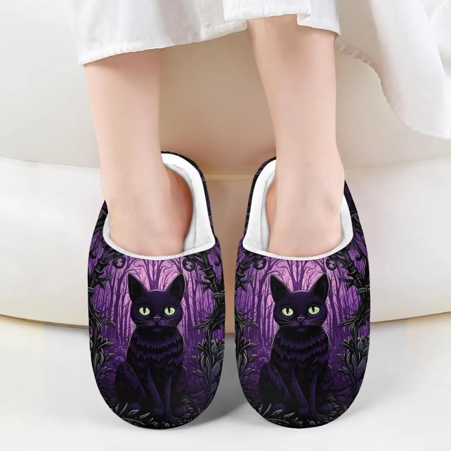 Slippers for Girls Kids Boys Size 9-15 Winter Warm Cotton Slippers Soft Slip On Shoes