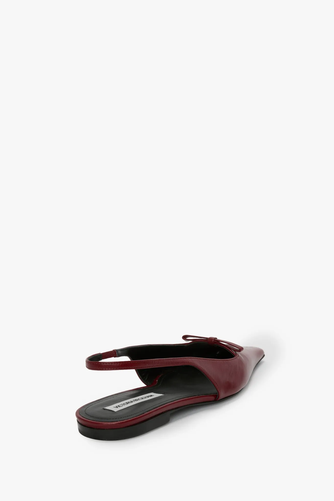 Sloan Slingback In Burgundy Smooth Leather