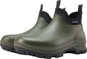 Sludgy 6" 4mm Forest green| Insulated Waterproof Rubber Ankle Waterproof Shoes for Rain and Mud, Fishing, Hunting (Adult, Men, 8, Numeric, US Footwear Size System, Medium)