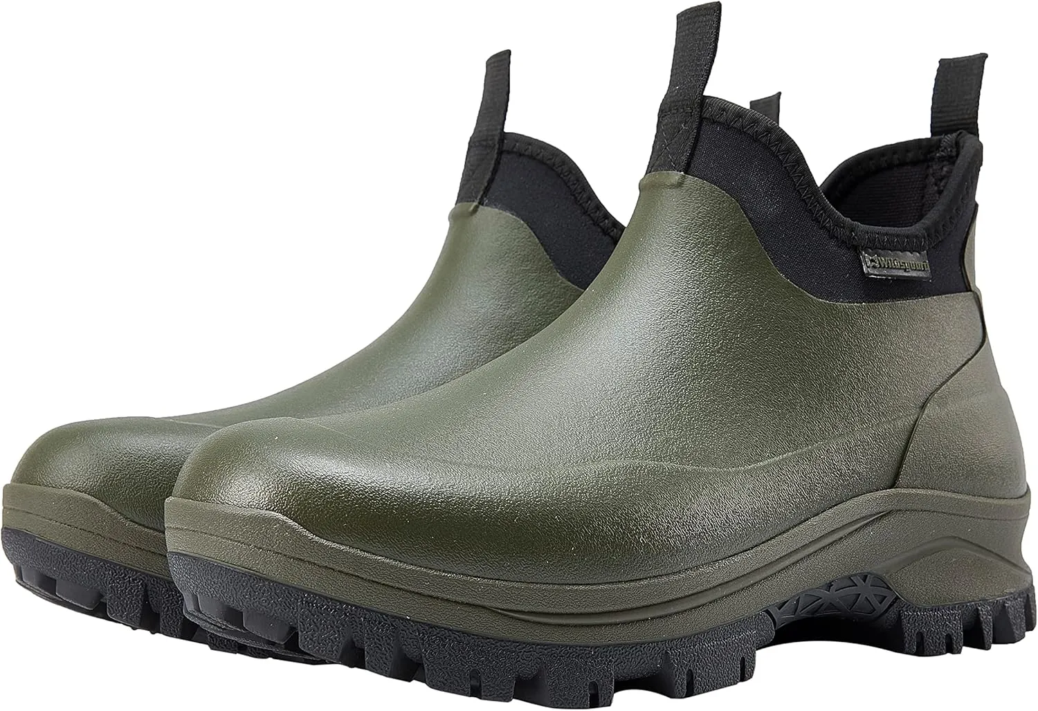 Sludgy 6" 4mm Forest green| Insulated Waterproof Rubber Ankle Waterproof Shoes for Rain and Mud, Fishing, Hunting (Adult, Men, 8, Numeric, US Footwear Size System, Medium)