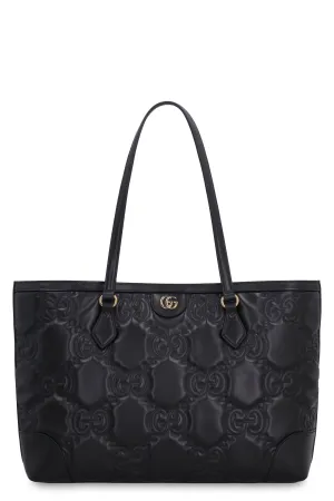 Smooth leather tote bag