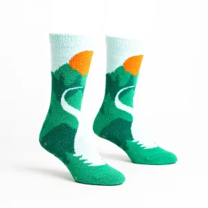 Sock it to Me "The Mountains Are Calling" No-Slip Crew Socks