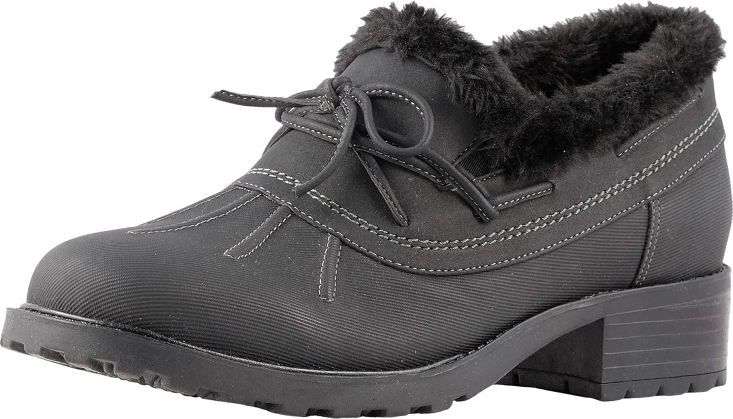 SoftWalk Women's Boot Ballet Flat, Black, 7