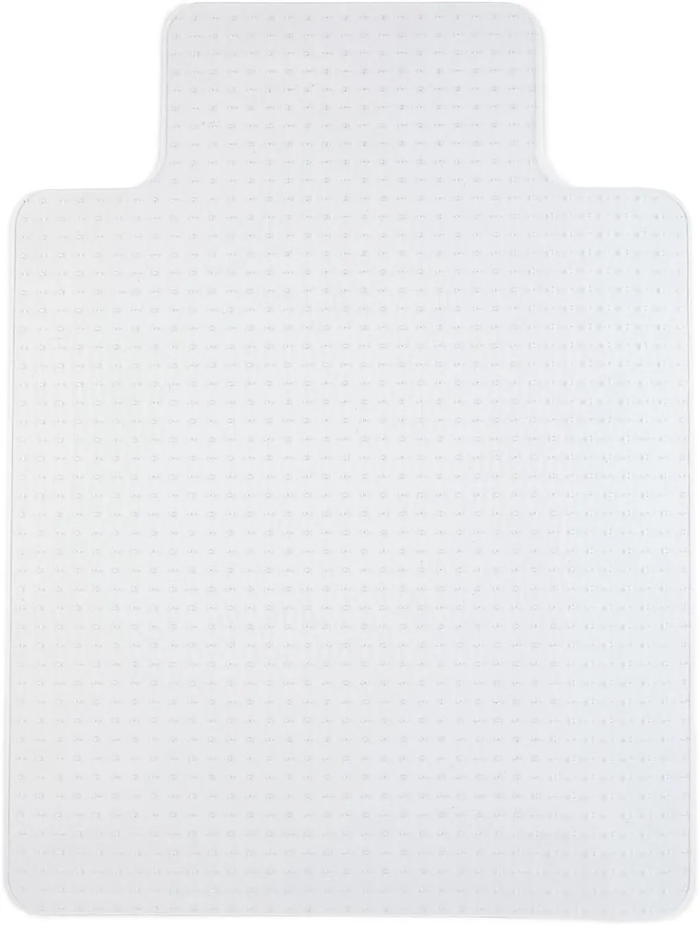 Staples Office Chair Mat, Clear Floor Mats with Lip, Flat-Pile Carpets, Extended Under-Desk Coverage, 48 x 36 Inch, Smooth Glide
