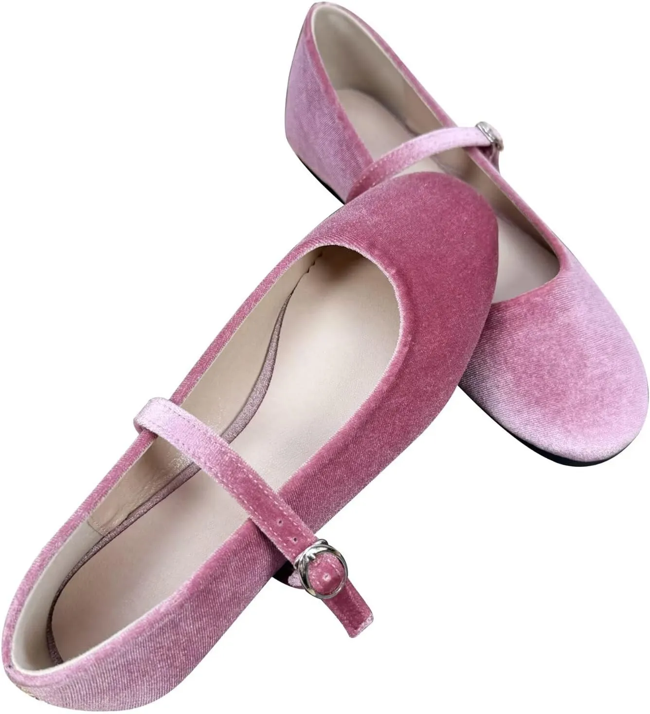Stunner Women's Mary Jane Flats Fashion Round Toe Ballet Flats Comfortable Ankle Strap Flats Slip On Dress Flats