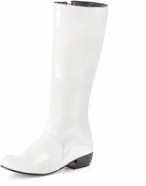 Sungtin Women's Faux Leather Knee High Flat Slouch Boots