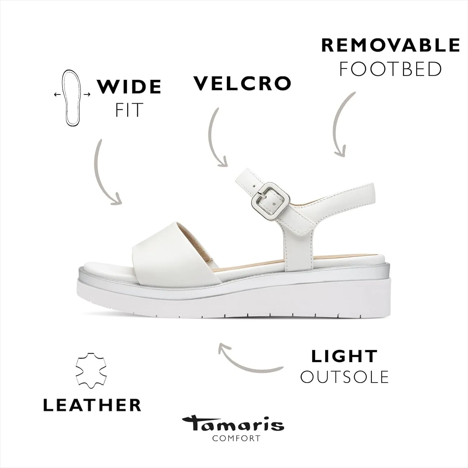 Tamaris Women's Wedge Sandal