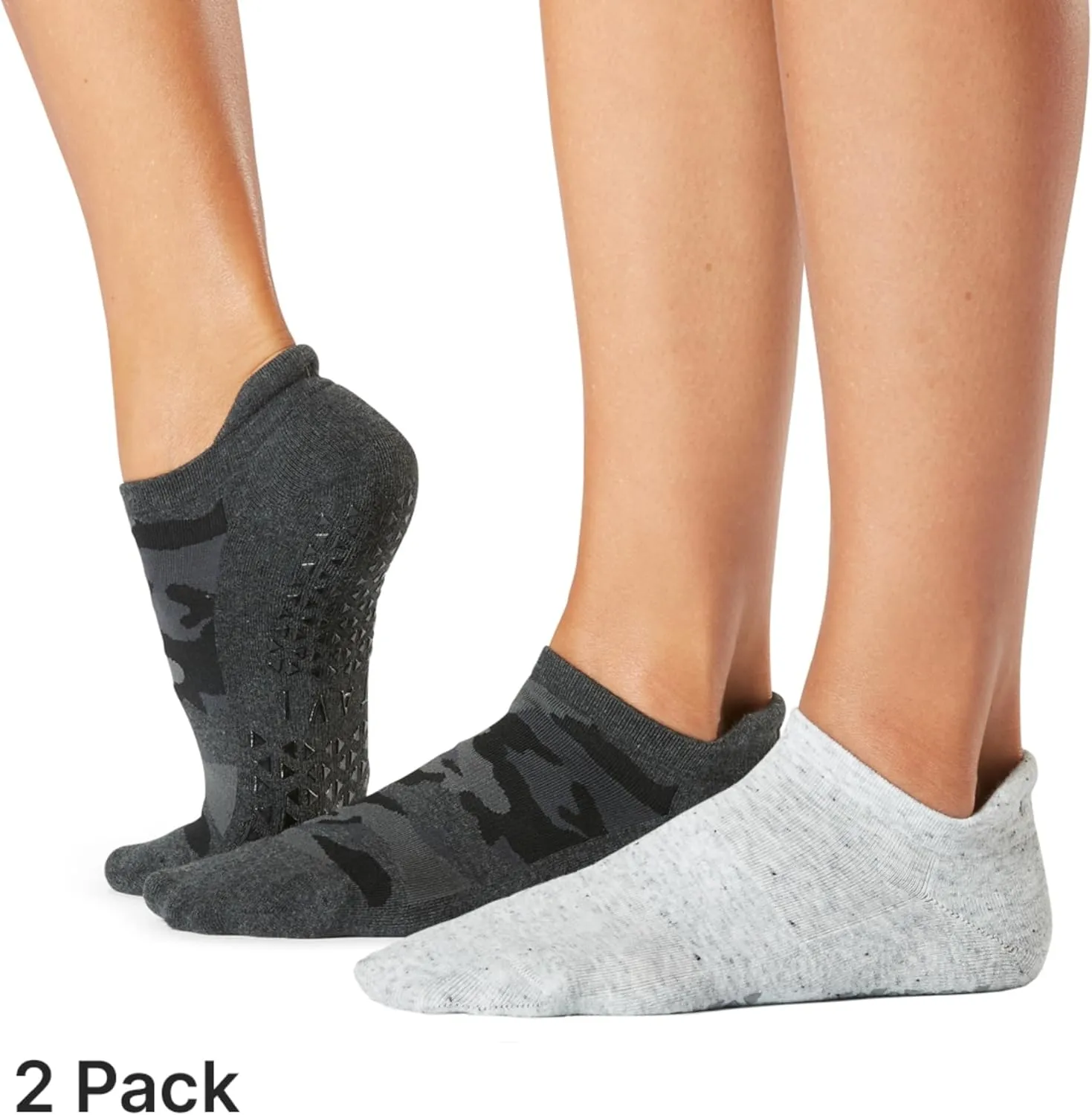 TAVI Women’s Savvy Grip Socks, Multi-Pack - Pilates Socks with Grips for Women, Slipper Socks for Pilates, Yoga, and Ballet