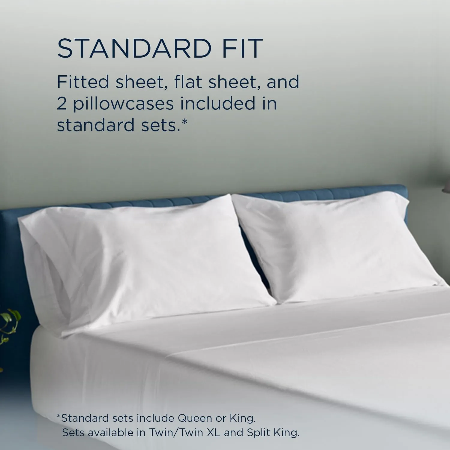 TEMPUR Luxe Egyptian Cotton Sheet Set White - King