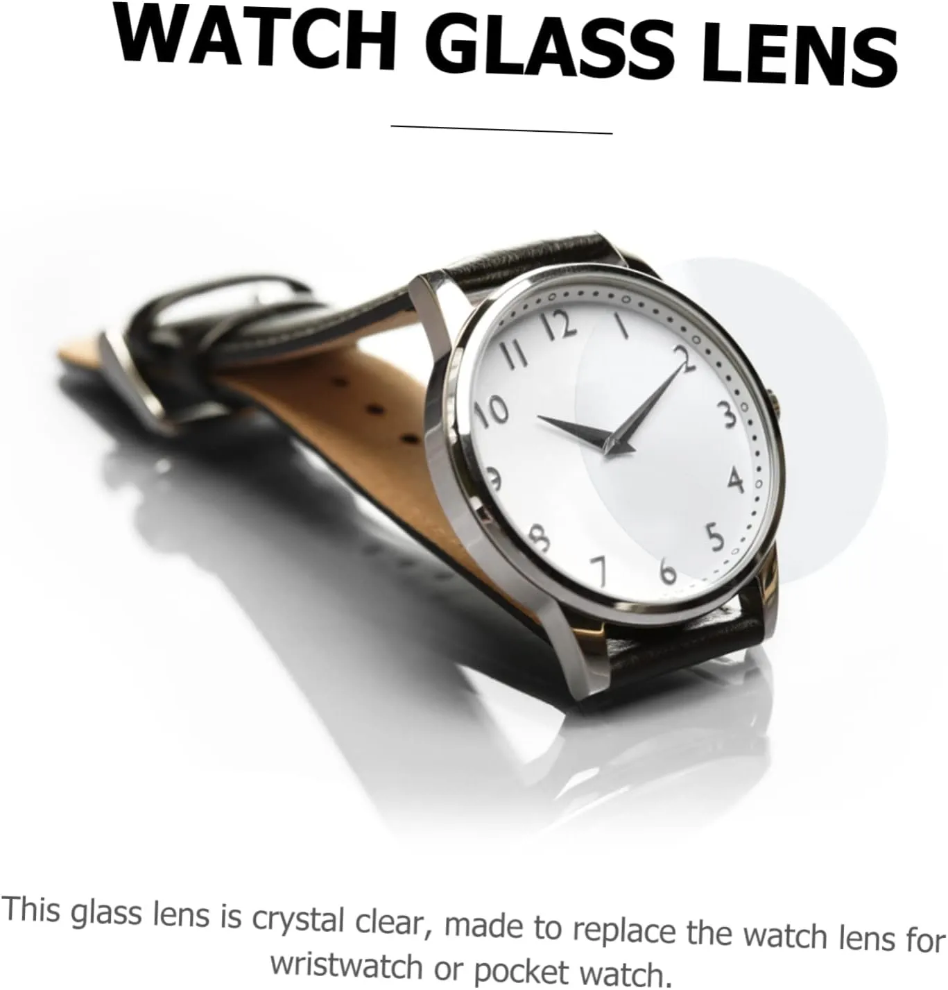 TENDYCOCO 42 Pcs Watch Glass Lens Watch Repair Lens Watch Replacement Parts Watch Flat Lens Watch Replacement