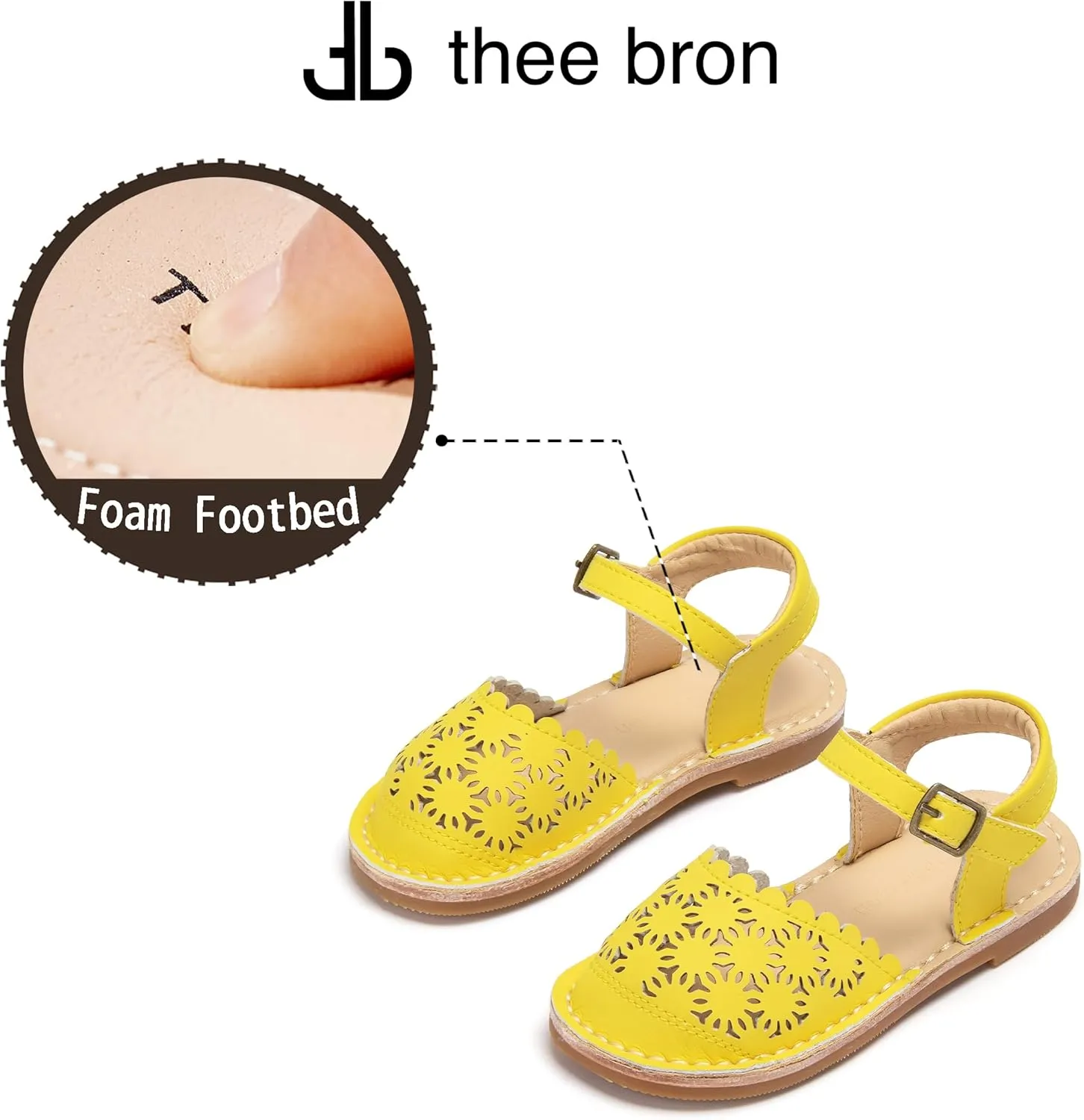 THEE BRON Girls Comfort Sandals Kids Shoes Sandals Filles Sandales