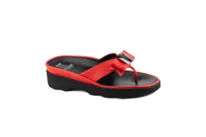 Thierry Rabotin Women's Kristen 1330W Red Leather Thong Sandal