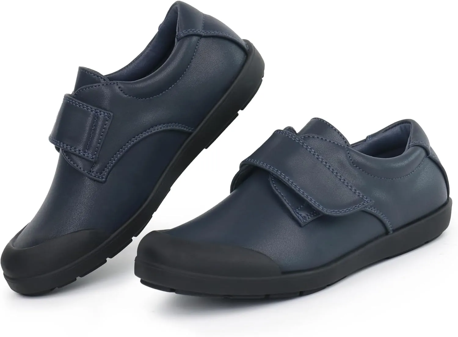 Tobfis Boy's Strap School Uniform Shoes Durable Casual Comfort Dress Sneaker(Toddler/Little Kid/Big Kid/Youth)