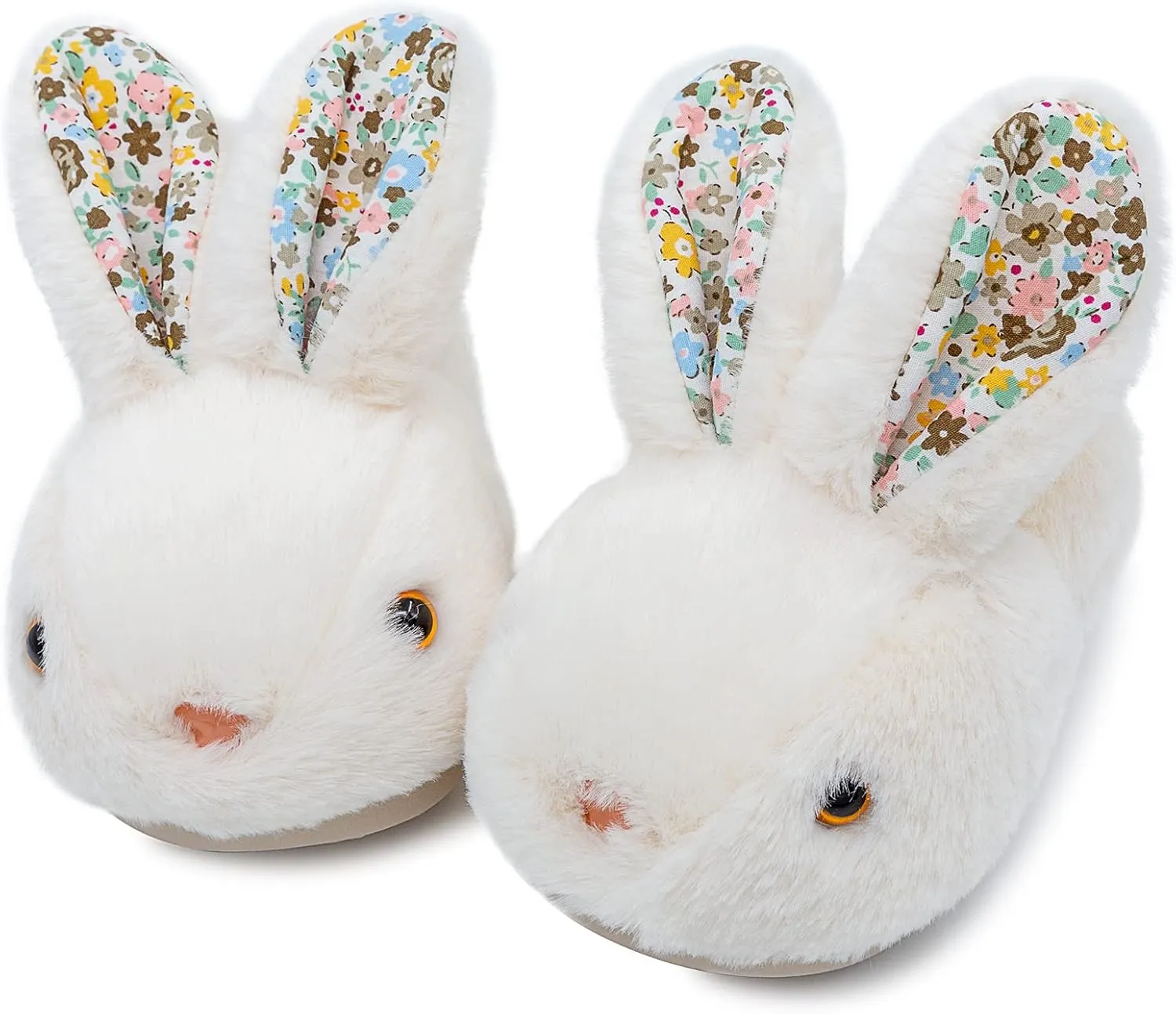 Toddler Slippers Boys Girls Slipper Soft Cozy Cute Bunny Warm Non-Slip Shoes Winter House Shoes Indoor for Little Kids