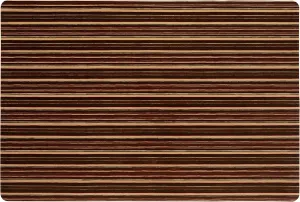 TOWN & COUNTRY BASICS Smooth Step Striped Low Profile Utility Kitchen Mat, Machine Washable, with Non-Slip Backing, Brown/Beige, 24"x35"