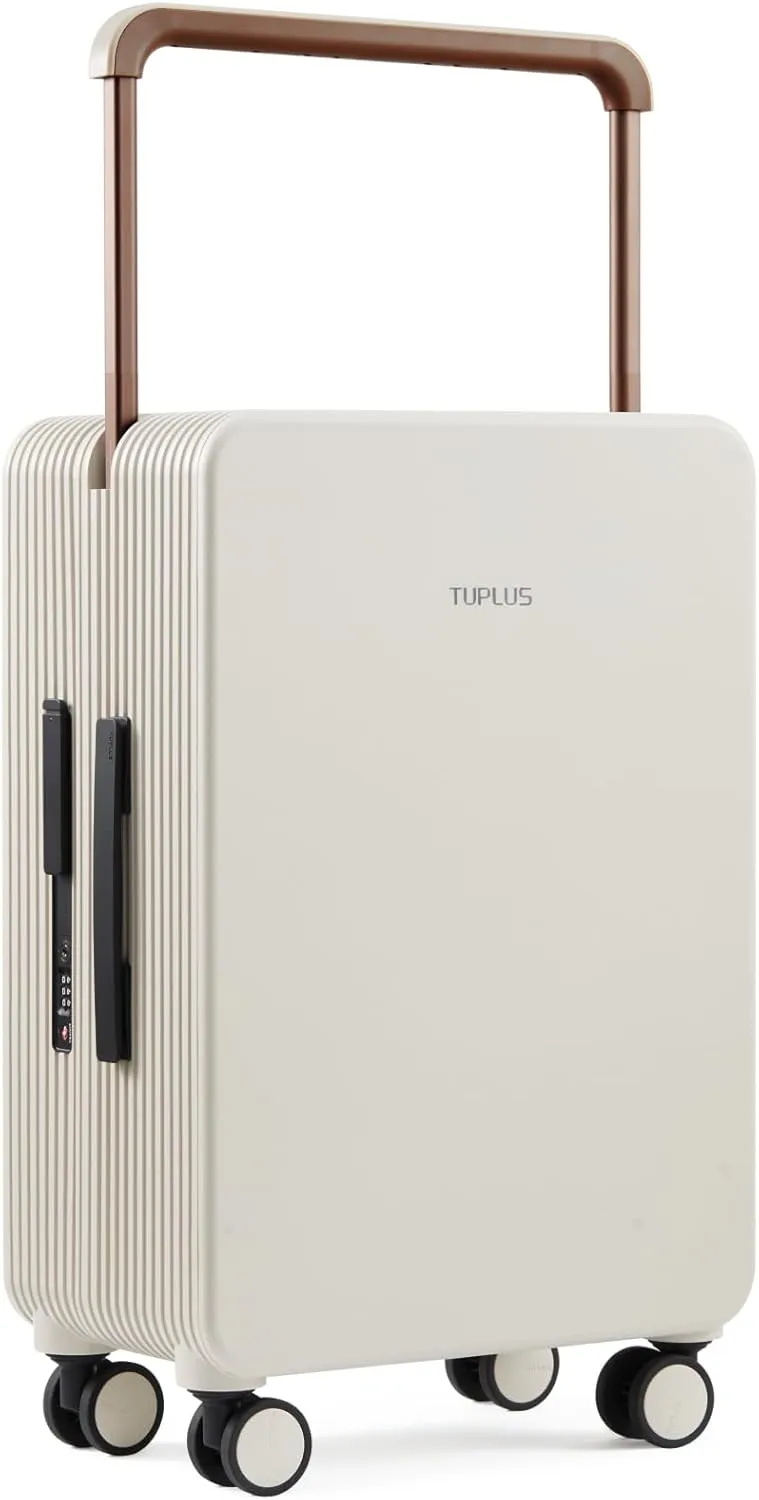 TUPLUS Suitcase ABS Hard Shell Luggage with 4 Spinner Wheels Hold Check in Travel Case, Balance Series