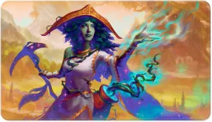 Ultra Pro - Commander Series #2: Allied - Sythis Stitched Playmat for Magic: The Gathering, Custom Gaming Card Game Play Area Playmat Surface Accessory