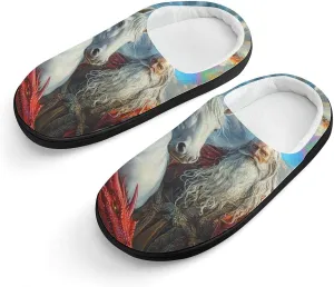Un-icorn Storm Chaser Wizard Red Dragon Slippers Non-slip House Slippers Home Shoes Indoor Outdoor Slippers For Girls Boys