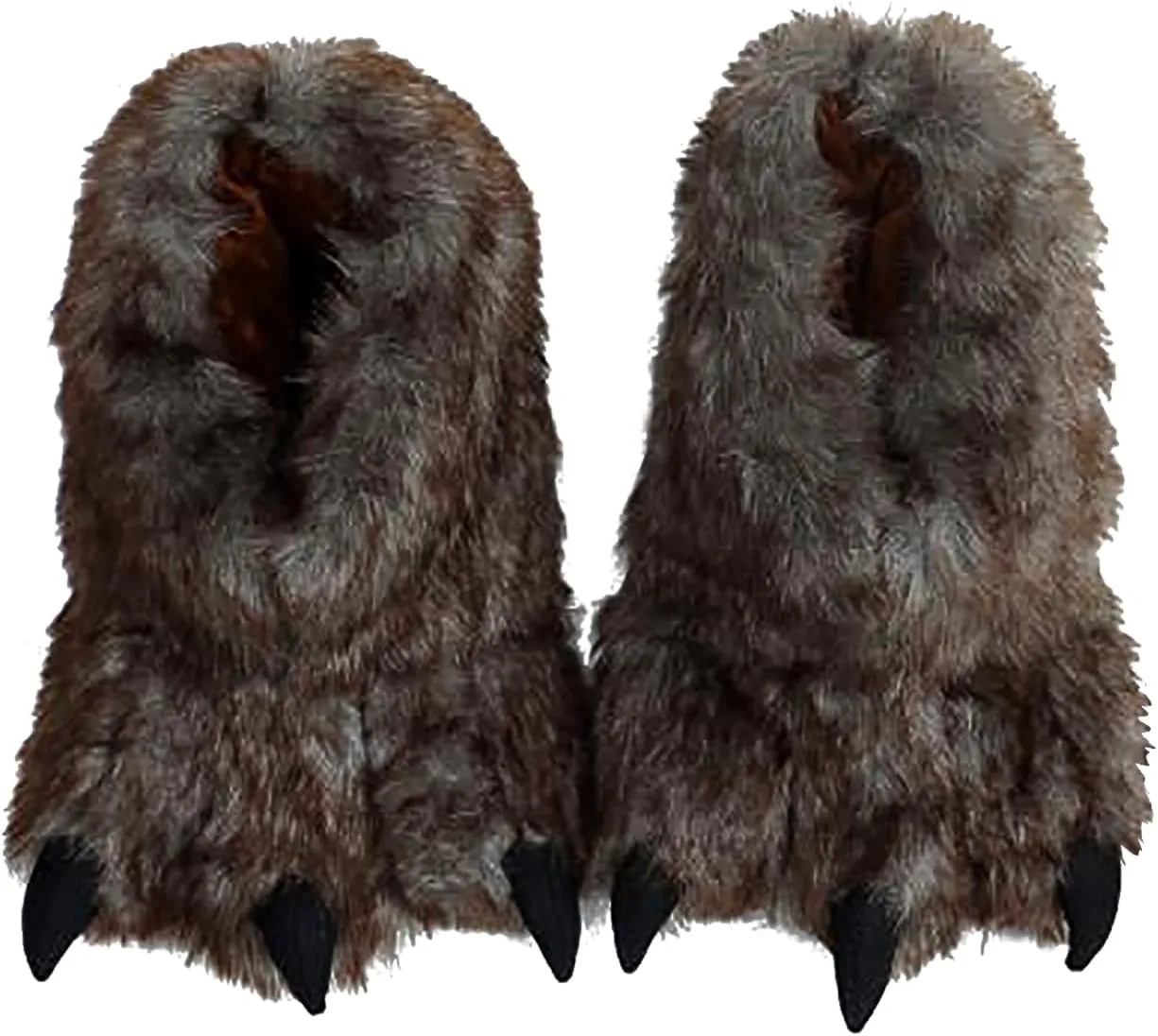 Unisex Adult Monster Paw Slippers Cute Warm Animal Claw Costume House Shoes Plush Indoor Winter Closed Back Shoes