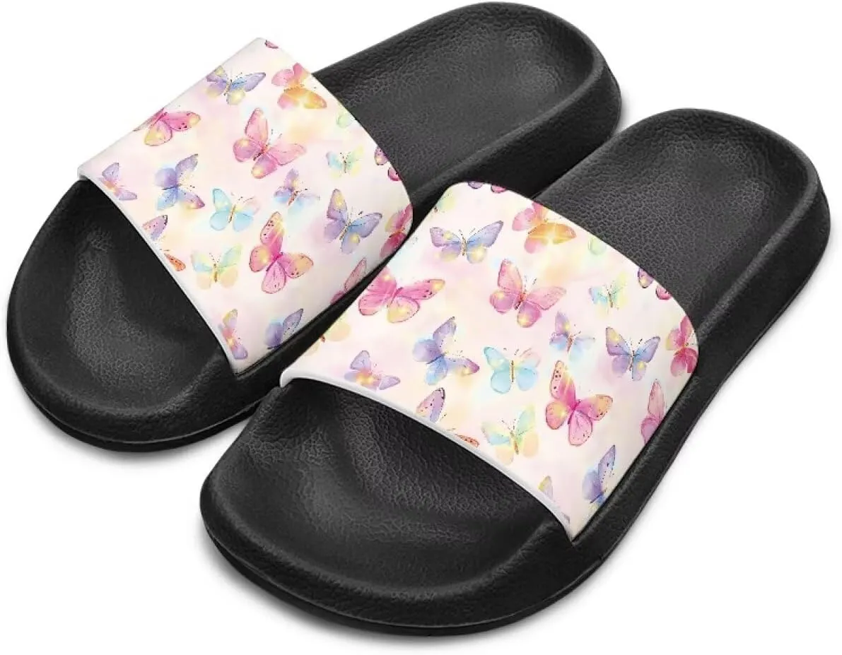 Unisex Slides for Girls Boys Comfortable Slippers Slides Non-slip Shower Shoes House Fashion for Indoor & Outdoor