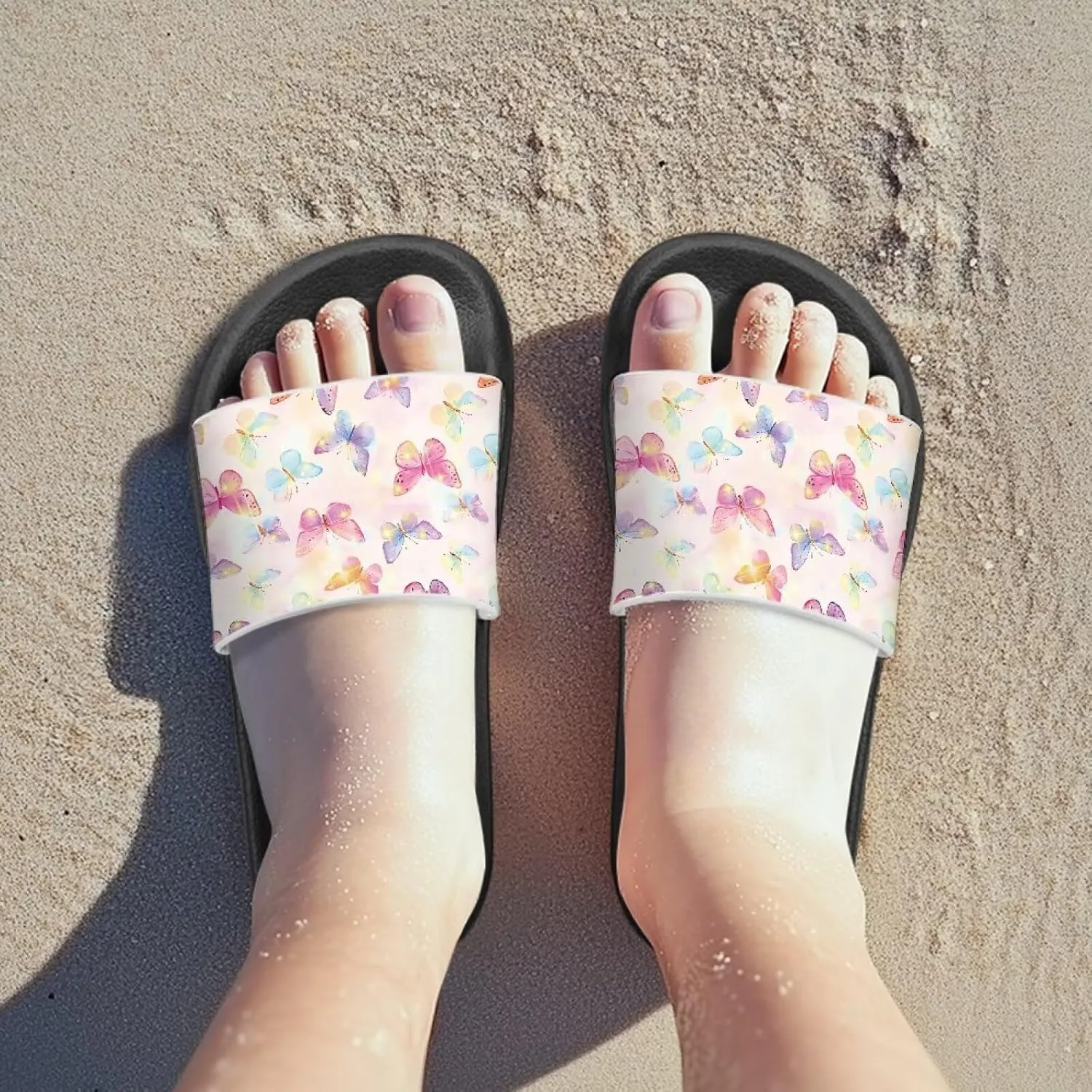 Unisex Slides for Girls Boys Comfortable Slippers Slides Non-slip Shower Shoes House Fashion for Indoor & Outdoor