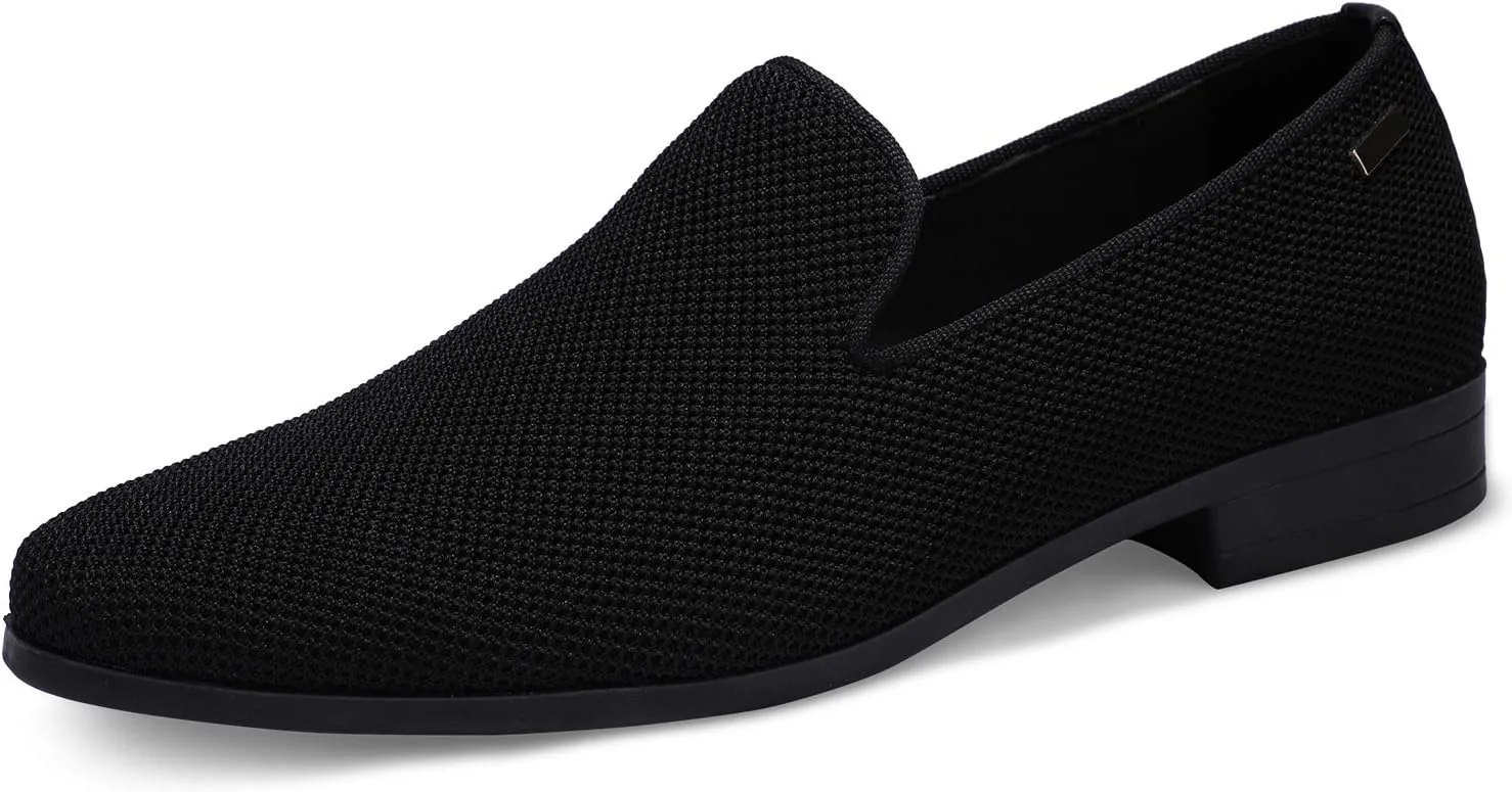 UUBARIS Mens Dress Loafers Tuxedo Suit Slip on Shoes