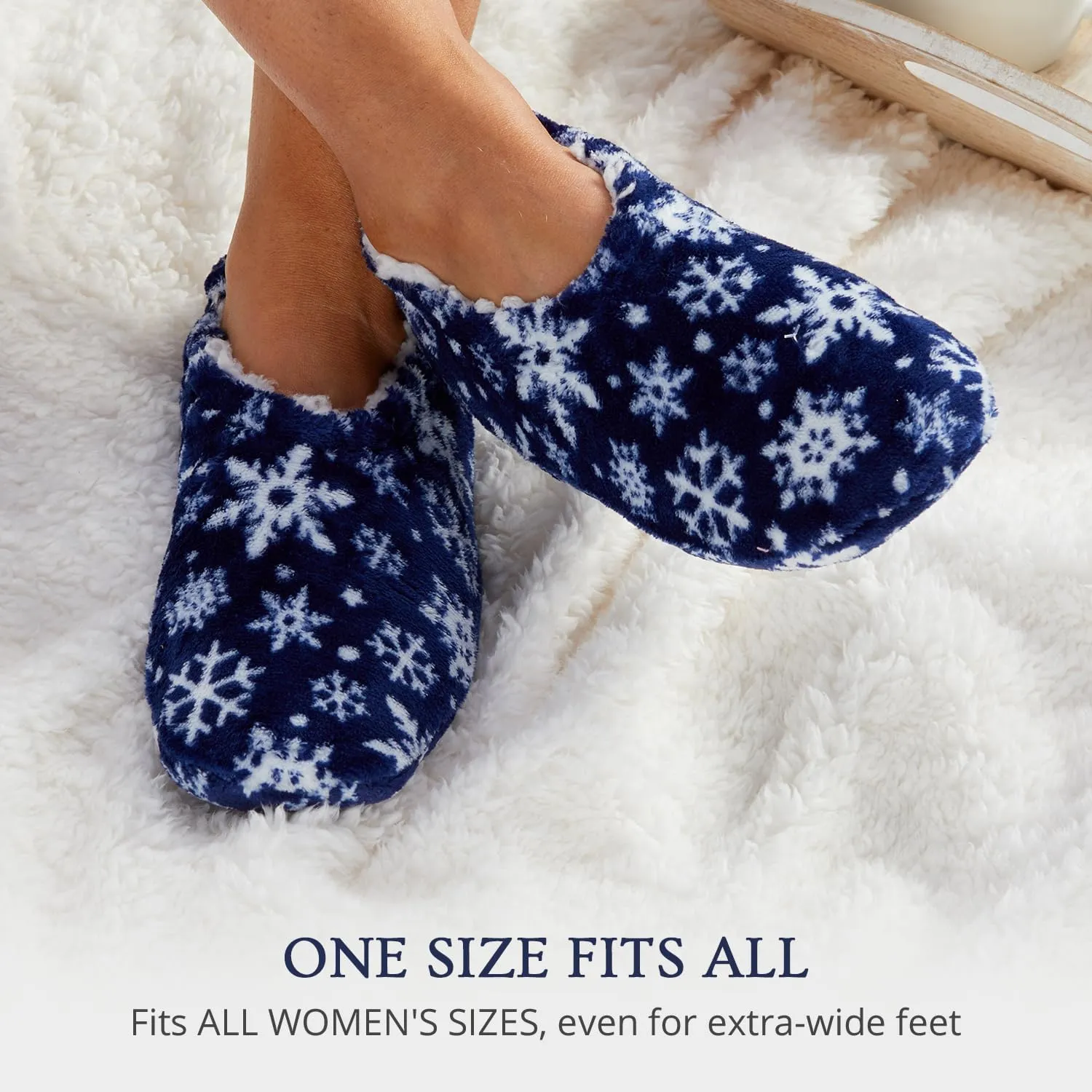 Velvet Plush Memory Foam Warm Slipper Socks For Women | Non-Slip One Size Fuzzy Socks For Women | Ultra Plush and Cozy Warmth Collection