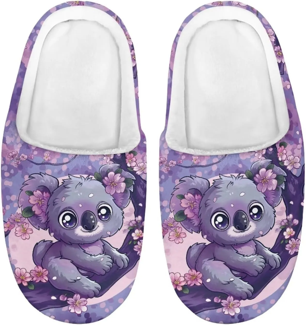 Veniyate Plush Warm Slippers for Girls Boys Kids Toddlers Winter Indoor House Home Shoes