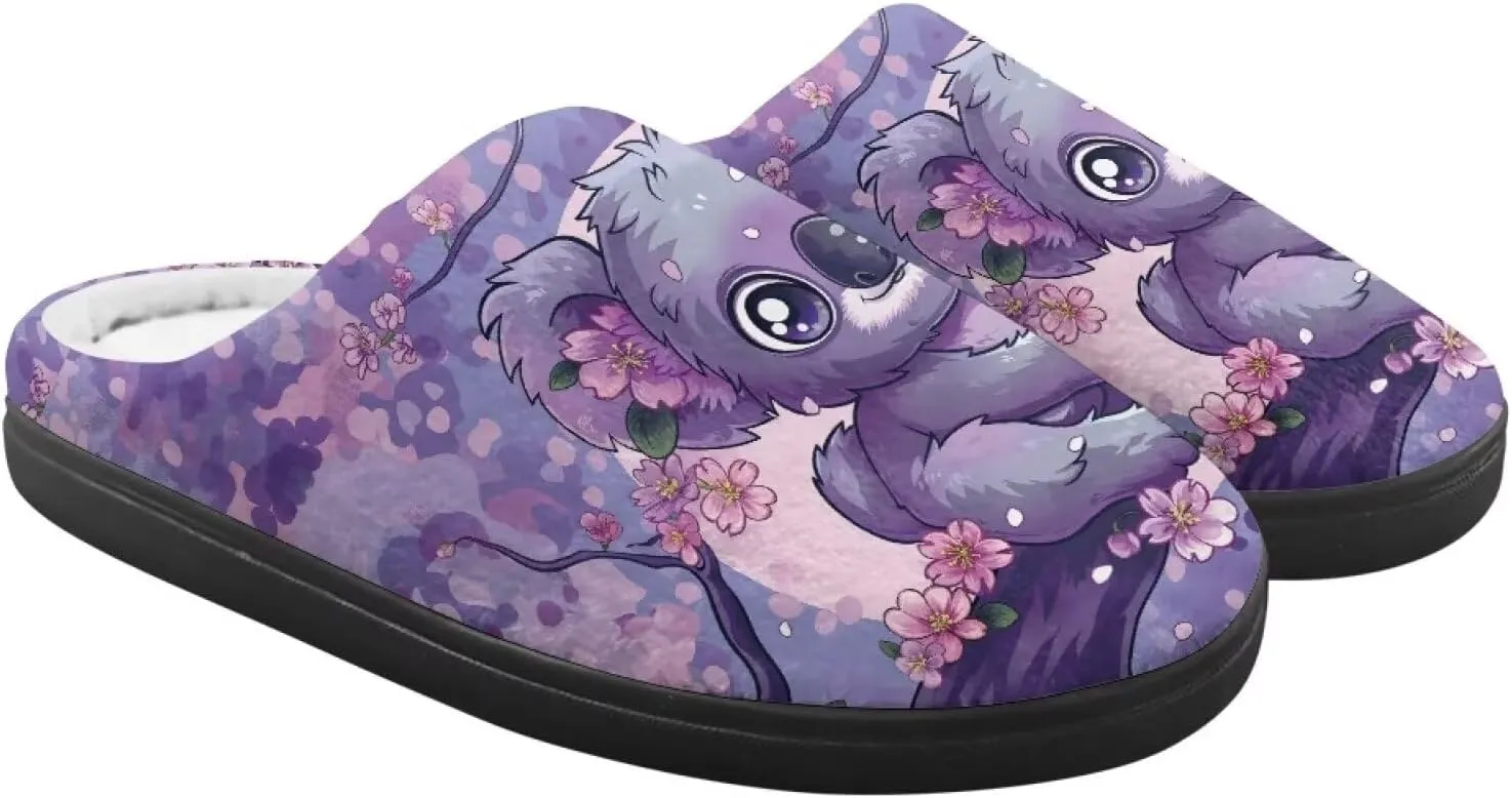 Veniyate Plush Warm Slippers for Girls Boys Kids Toddlers Winter Indoor House Home Shoes