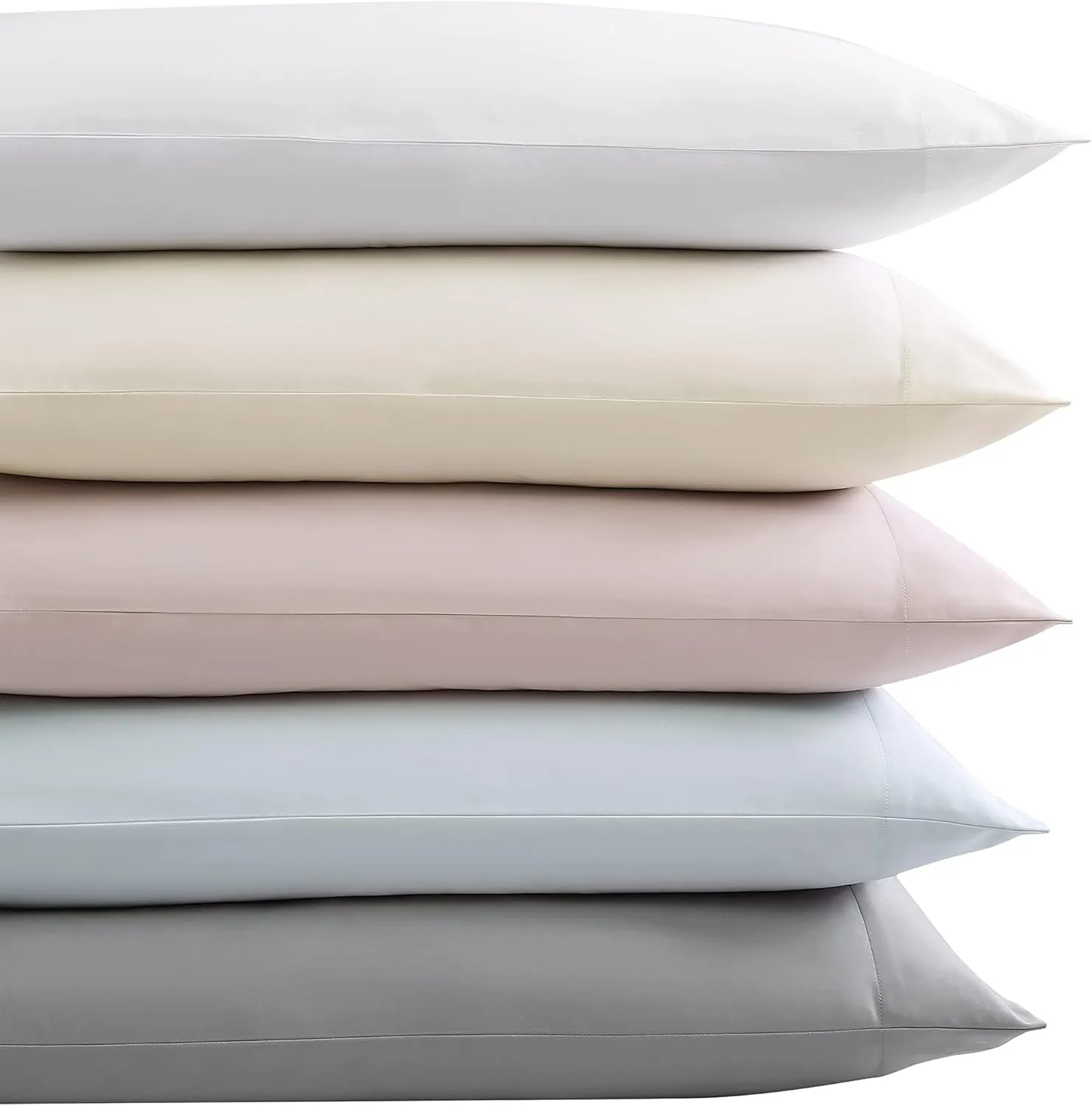 Vera Wang - King Sheet Set, Luxury Sateen Cotton Bedding, 800 Thread Count, Soft & Smooth Home Decor (Steel Grey, 4 pcs,King)