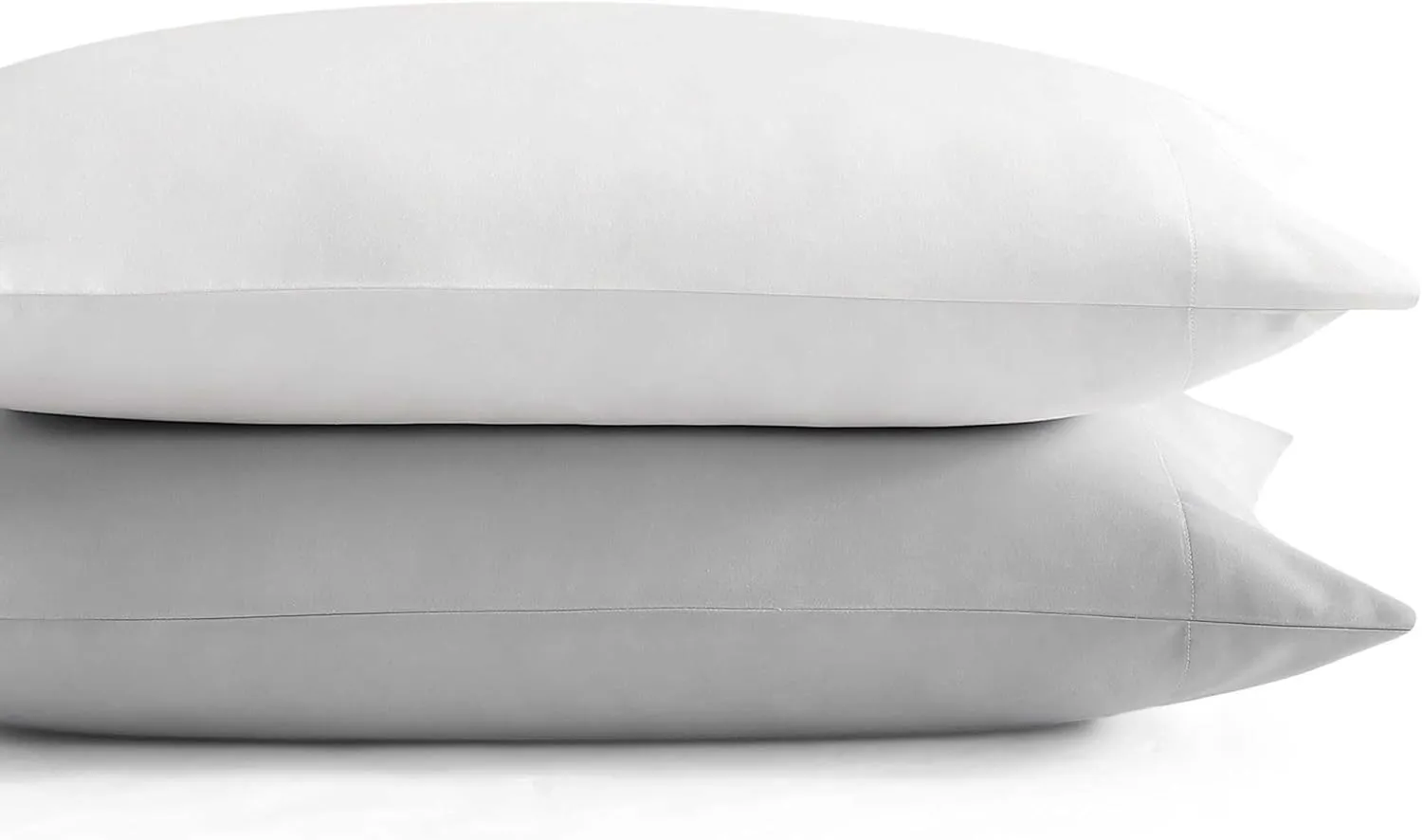 Vera Wang - Queen Sheet Set, Luxurious Sateen Bedding with Matching Pillowcases, Smooth & Silky Bed Essentials (Solid White, Queen)