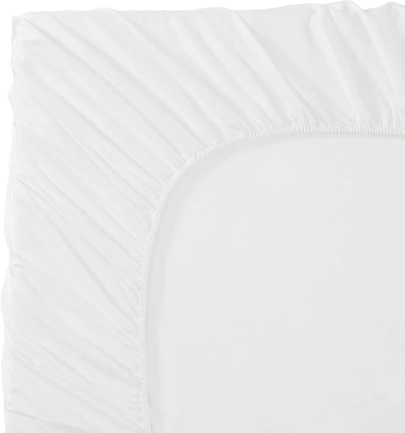 Vera Wang - Queen Sheet Set, Luxurious Sateen Bedding with Matching Pillowcases, Smooth & Silky Bed Essentials (Solid White, Queen)