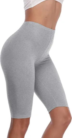 VESHINE Smooth Slip Shorts Yoga Shorts Bike Shorts Spandex Stretch Boyshorts Anti Chafing