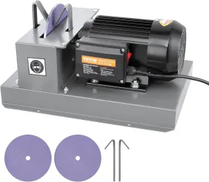 VEVOR Lawn Mower Blade Sharpener - 2/3HP 500W Grinder with 7-inch Ceramic Wheel, Sharpens High/Low Lift, Gator & Flat Blades