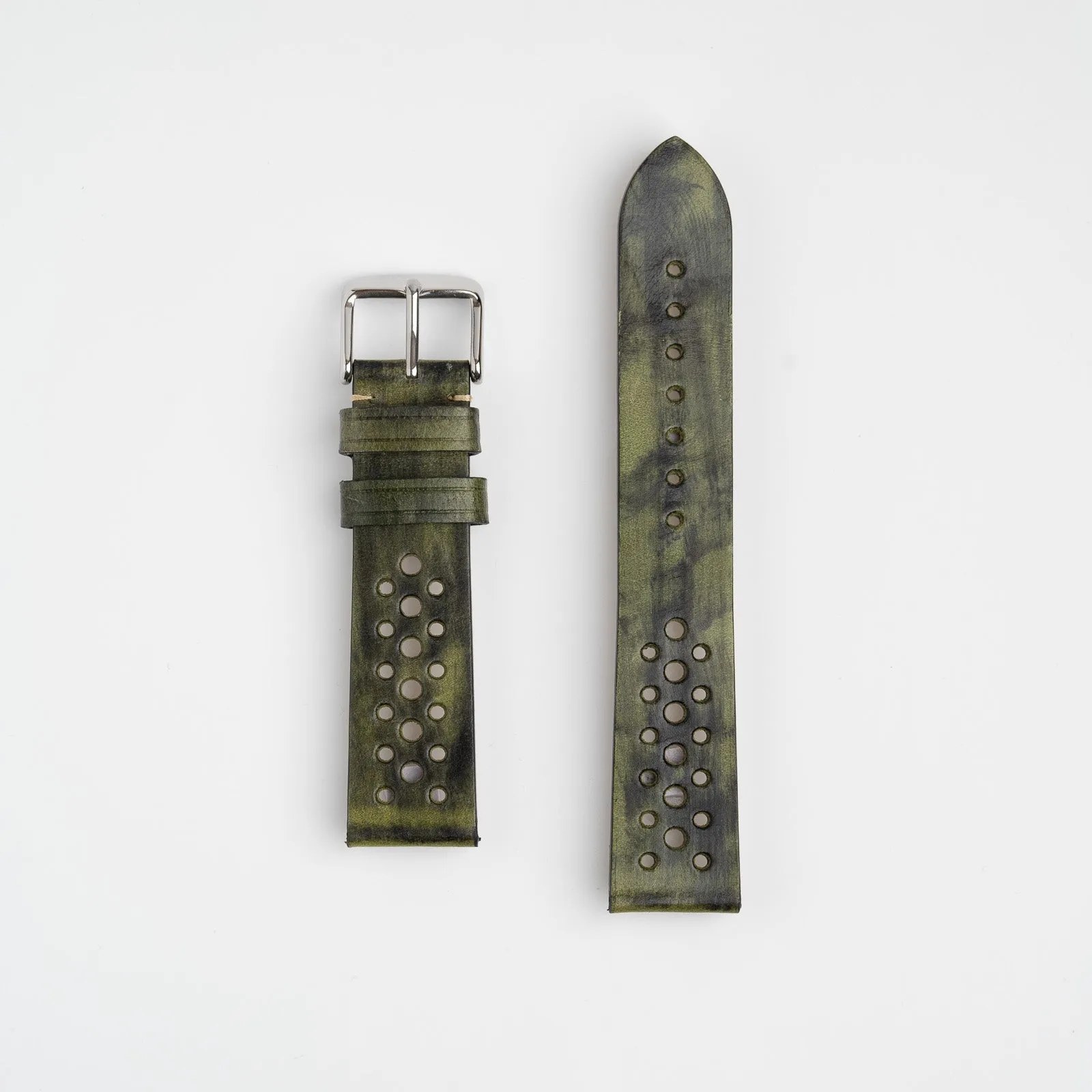 Vintage Rustic Green Watch Strap