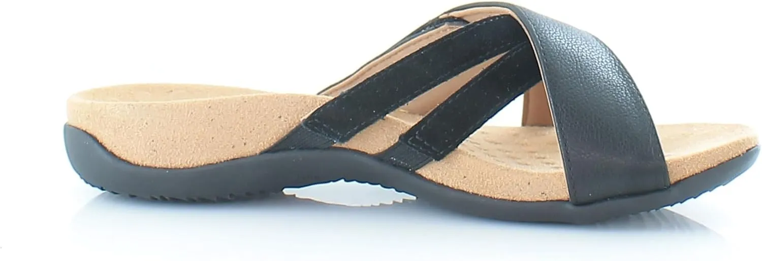 Vionic Women's Rest Zarie Slide Sandals- Supportive Sandals and Indoor/Outdoor Slip Ons That Includes an Orthotic Insole and Cushioned Outsole for Arch Support, Sizes 5-12