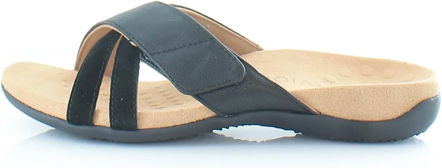 Vionic Women's Rest Zarie Slide Sandals- Supportive Sandals and Indoor/Outdoor Slip Ons That Includes an Orthotic Insole and Cushioned Outsole for Arch Support, Sizes 5-12