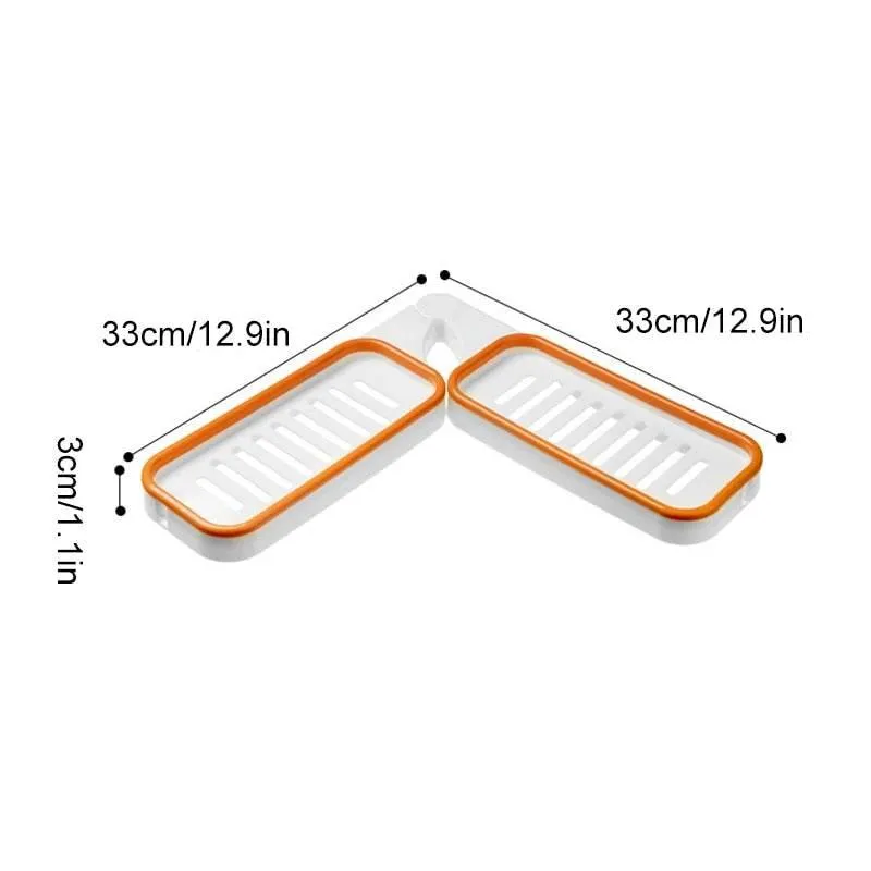 Wall-Mounted Bathroom Shelf - Rotatable Space-Saving Organizer
