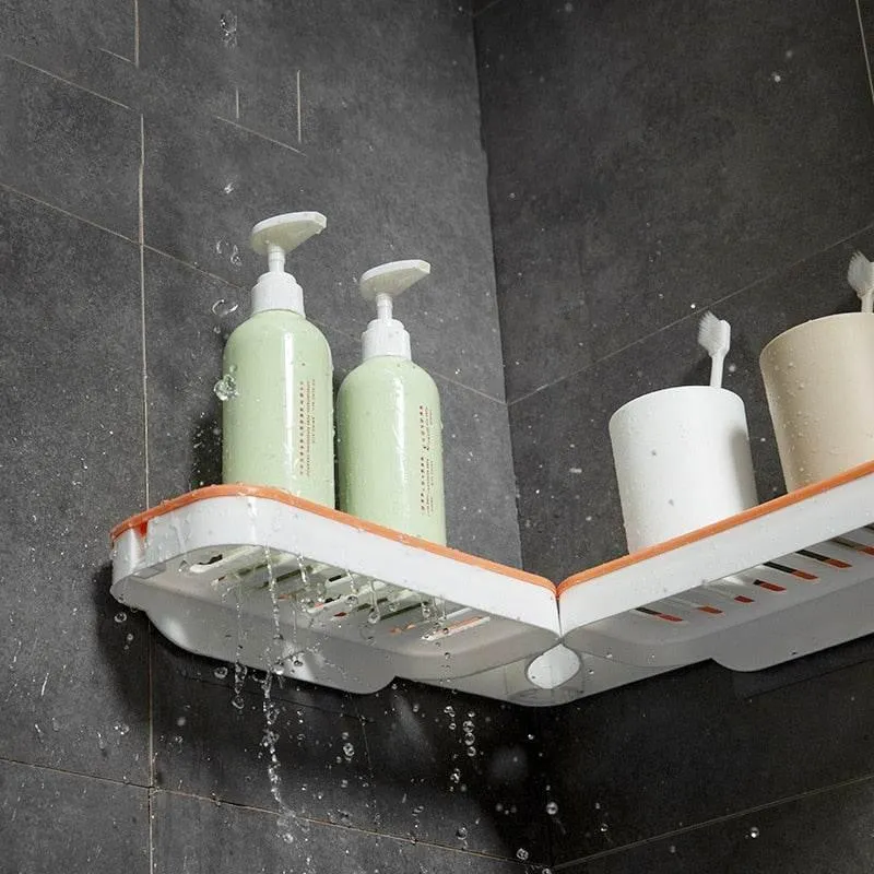 Wall-Mounted Bathroom Shelf - Rotatable Space-Saving Organizer