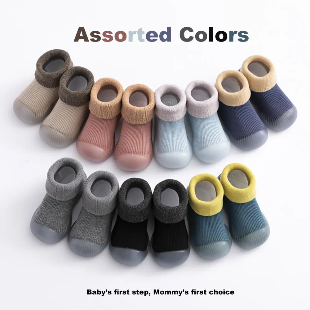 Warm Baby Sock Shoes Infant Boys Girls Non Slip Floor Slipper for Toddler First Walking