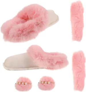 Warm Fleece Cotton Cover for Shoes Plush Liners Replacement Removable Pompom Decor Boot Sleeve Inner