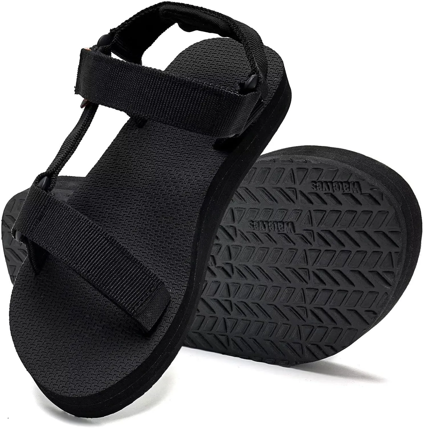 WateLves Kids Sandals Boys Girls Lightweight Non-slip Athletic Sandals with Adjustable Webbing for Hiking Walking Beach Water Sports