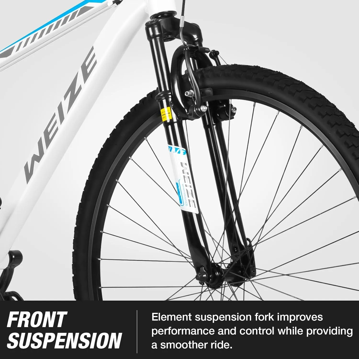 WEIZE Hardtail Mountain Bike, 29 Inch Wheels Outdoor Cycling Bike, 21-Speed Trigger Shifter, Aluminum Frame for Men and Women, Comfort Saddle, MTB Bicycle with Suspension Fork