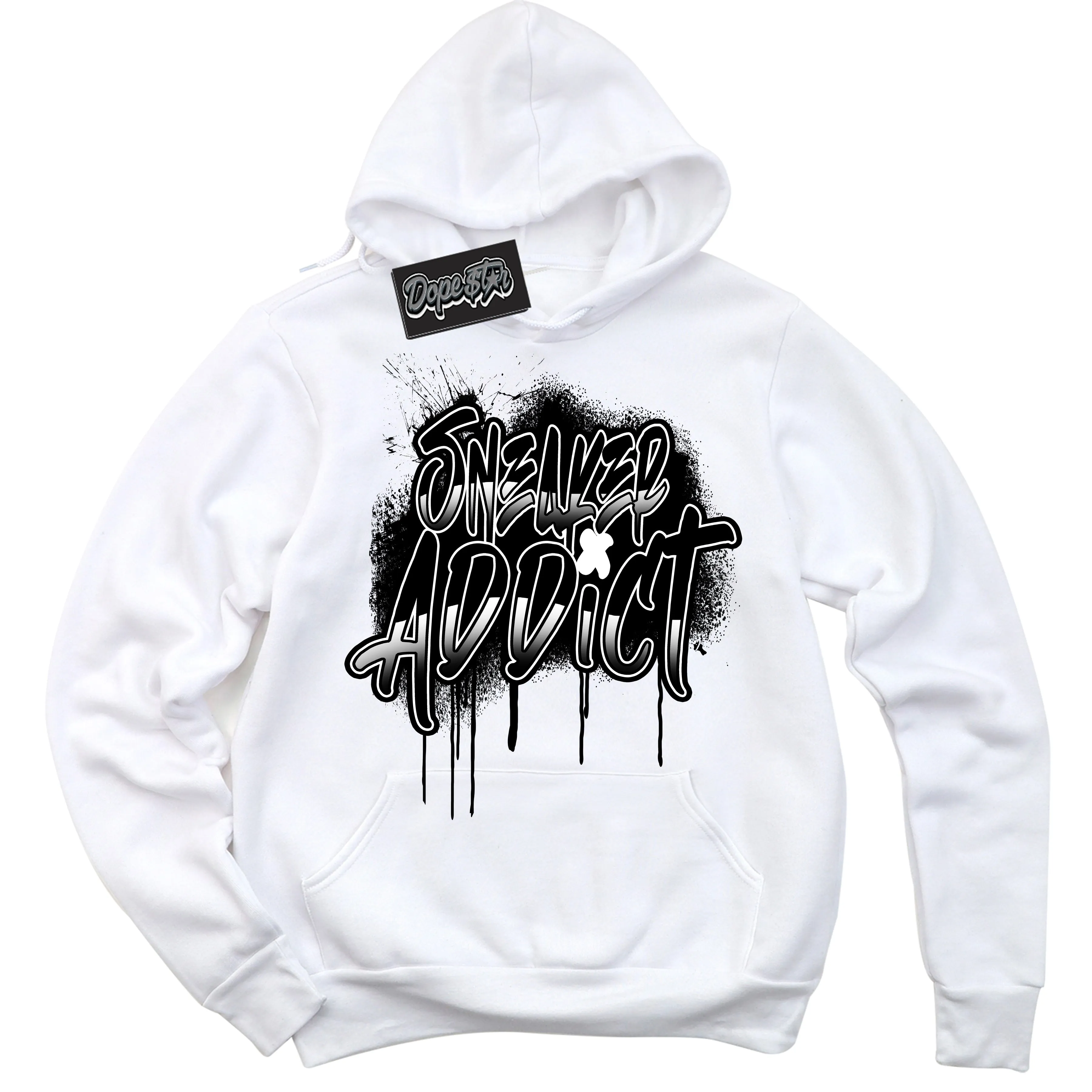 White Thunder 4s Sneaker Hoodie Sneaker Addict Graphic