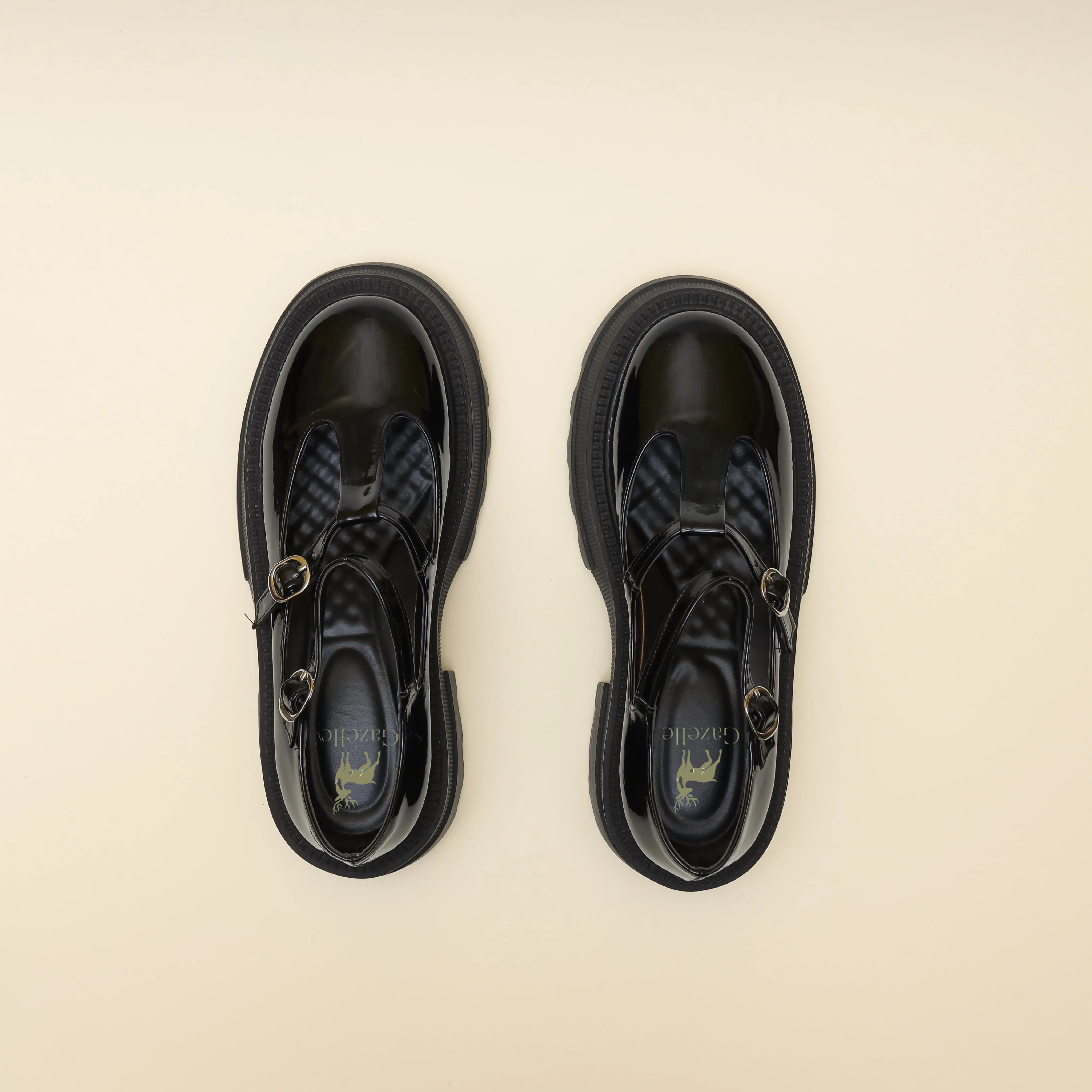 Women Black Verne Chunky Ballerina