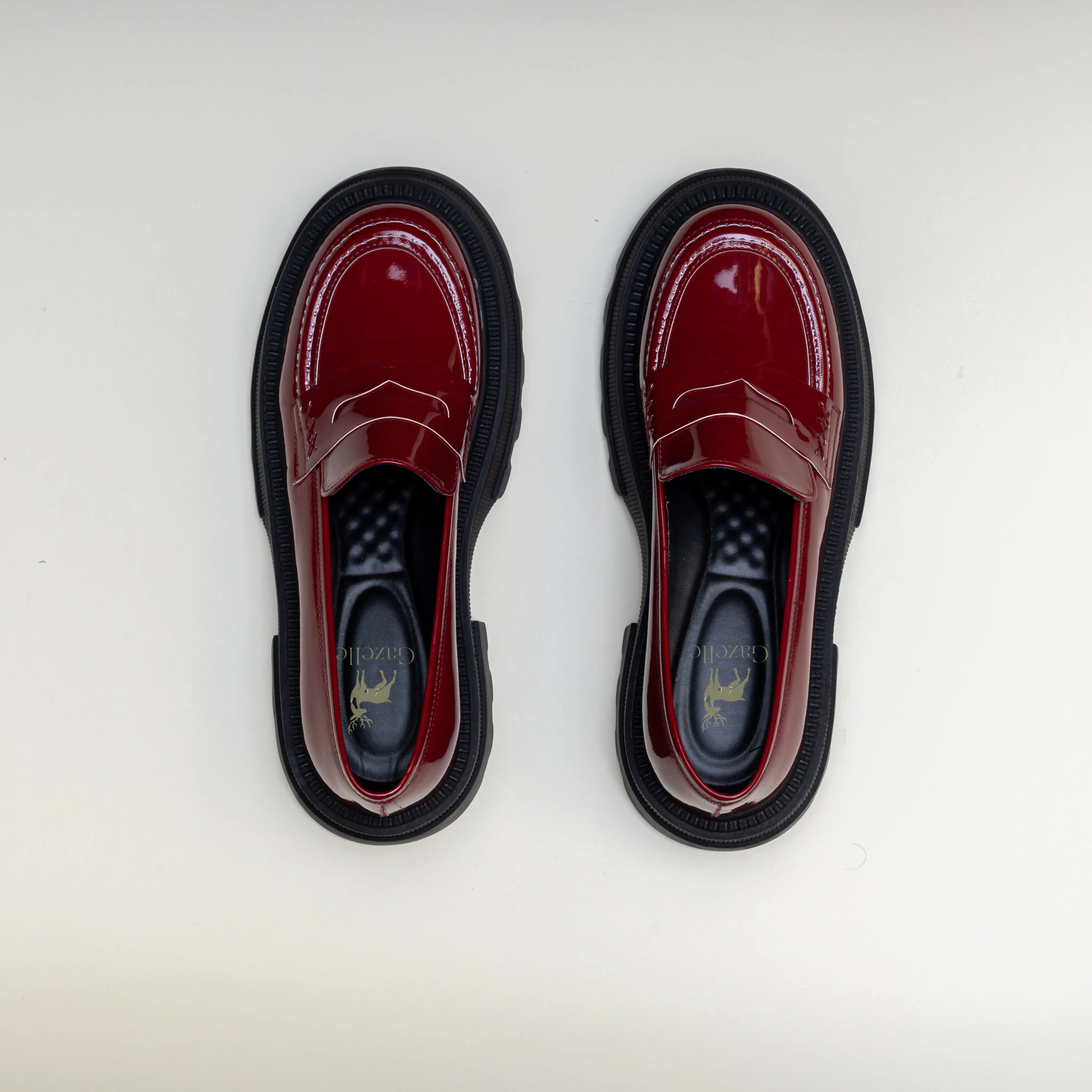Women Burgundy Chunky College
