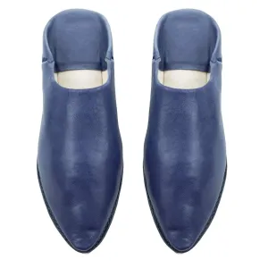 Women Moroccan Slipper in Navy Blue