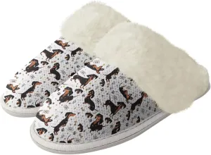 Women's Fuzzy Memory Foam Slippers Fully Fur Lined bedroom House Slippers Closed Toe Plush Warm Slip-on Indoor Shoes