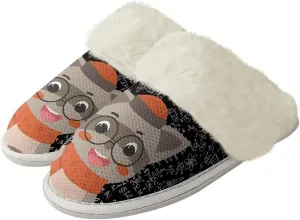 Women's Fuzzy Slip On Slippers Warm Cozy Soft Plush Slippers Lightweight Winter Fluffy Non Slip Indoor House Shoes Size 5-10
